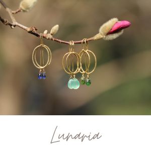 Sperky inspirovane lunou a kvetinou Lunaria - Mesicnice kvetinove sperky pro vily divozenky carodejky elfi sperky stribrne handmade czechmade  ceske sperky rucne vyrobene nausnice puzety nahrdelniky privesky prstynky